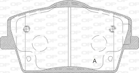 Open Parts BPA1823.00 - Bremžu uzliku kompl., Disku bremzes autodraugiem.lv