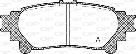 Open Parts BPA1395.00 - Bremžu uzliku kompl., Disku bremzes autodraugiem.lv