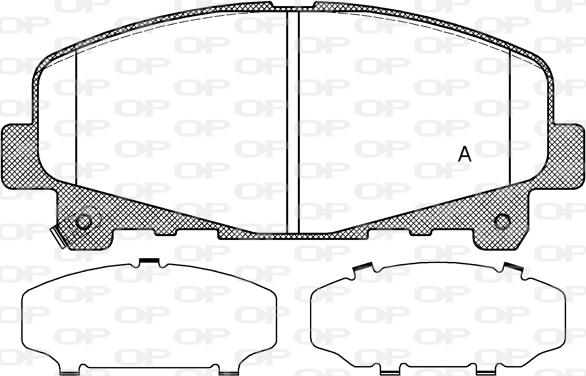 Open Parts BPA1390.02 - Bremžu uzliku kompl., Disku bremzes autodraugiem.lv
