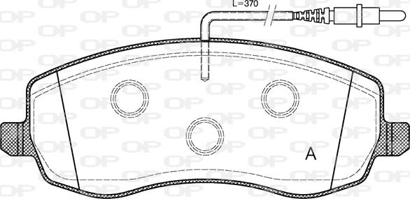 Open Parts BPA1393.02 - Bremžu uzliku kompl., Disku bremzes autodraugiem.lv