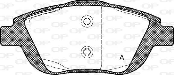 Open Parts BPA1392.00 - Bremžu uzliku kompl., Disku bremzes autodraugiem.lv