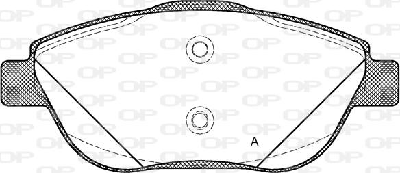 Open Parts BPA1392.10 - Bremžu uzliku kompl., Disku bremzes autodraugiem.lv