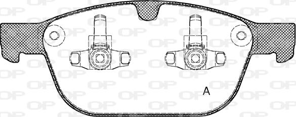 Open Parts BPA1397.00 - Bremžu uzliku kompl., Disku bremzes autodraugiem.lv