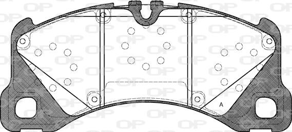 Open Parts BPA1345.40 - Bremžu uzliku kompl., Disku bremzes autodraugiem.lv