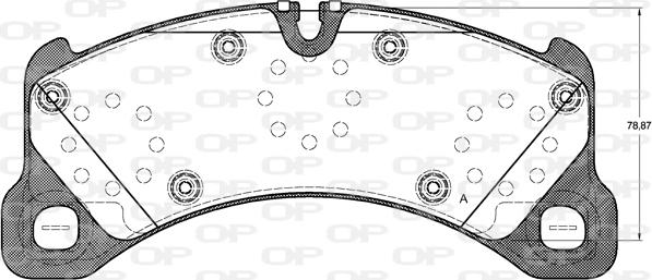 Open Parts BPA1345.50 - Bremžu uzliku kompl., Disku bremzes autodraugiem.lv