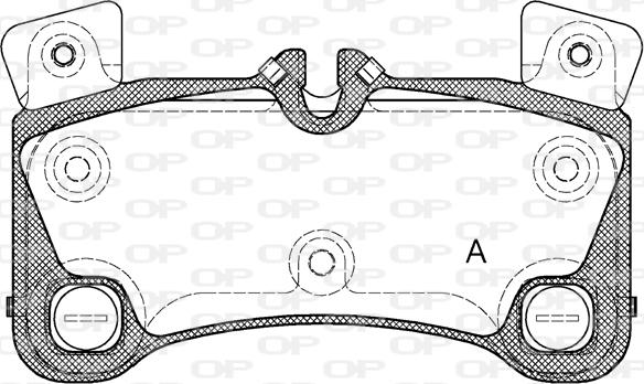 Open Parts BPA1346.00 - Bremžu uzliku kompl., Disku bremzes autodraugiem.lv