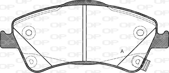 Open Parts BPA1341.02 - Bremžu uzliku kompl., Disku bremzes autodraugiem.lv