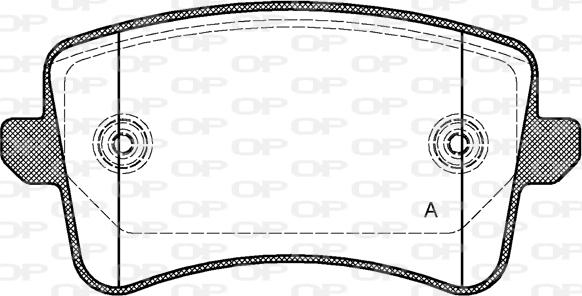 Open Parts BPA1343.00 - Bremžu uzliku kompl., Disku bremzes autodraugiem.lv