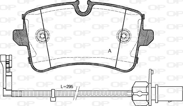Open Parts BPA1343.10 - Bremžu uzliku kompl., Disku bremzes autodraugiem.lv