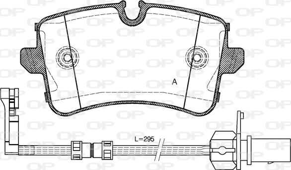 Open Parts BPA1343.20 - Bremžu uzliku kompl., Disku bremzes autodraugiem.lv