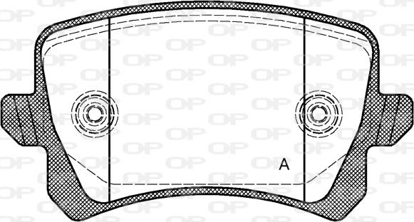 Open Parts BPA1342.00 - Bremžu uzliku kompl., Disku bremzes autodraugiem.lv