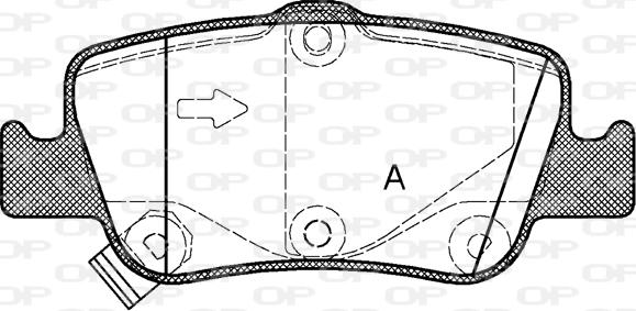 Open Parts BPA1356.02 - Bremžu uzliku kompl., Disku bremzes autodraugiem.lv