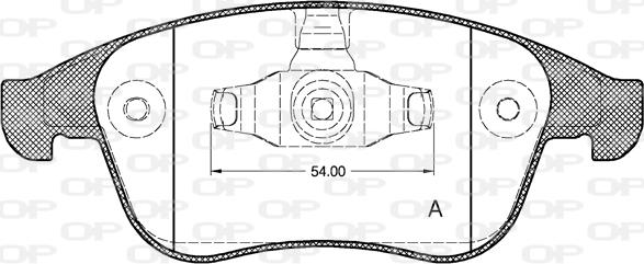 Open Parts BPA1350.00 - Bremžu uzliku kompl., Disku bremzes autodraugiem.lv