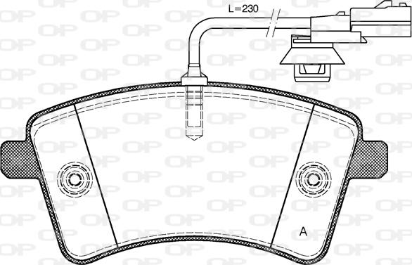 Open Parts BPA1351.01 - Bremžu uzliku kompl., Disku bremzes autodraugiem.lv