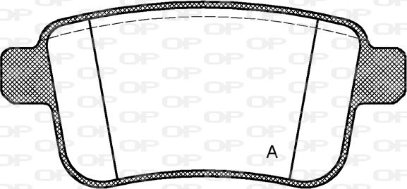 Open Parts BPA1352.00 - Bremžu uzliku kompl., Disku bremzes autodraugiem.lv