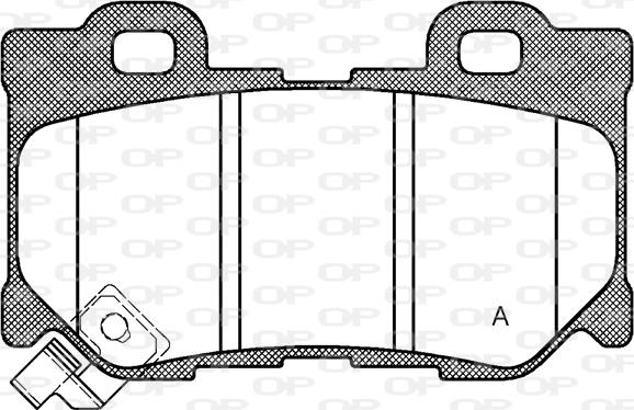 Open Parts BPA1365.01 - Bremžu uzliku kompl., Disku bremzes autodraugiem.lv