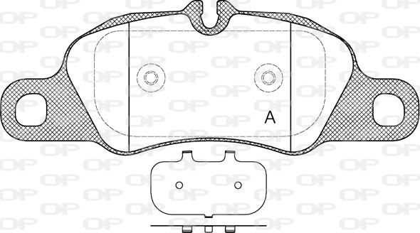 Open Parts BPA1366.00 - Bremžu uzliku kompl., Disku bremzes autodraugiem.lv