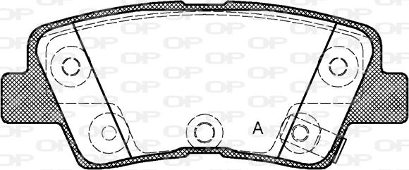 Open Parts BPA1362.42 - Bremžu uzliku kompl., Disku bremzes autodraugiem.lv
