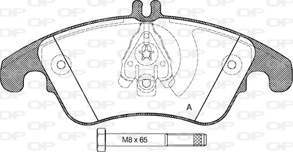 Open Parts BPA1304.00 - Bremžu uzliku kompl., Disku bremzes autodraugiem.lv