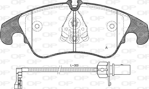 Open Parts BPA1304.31 - Bremžu uzliku kompl., Disku bremzes autodraugiem.lv
