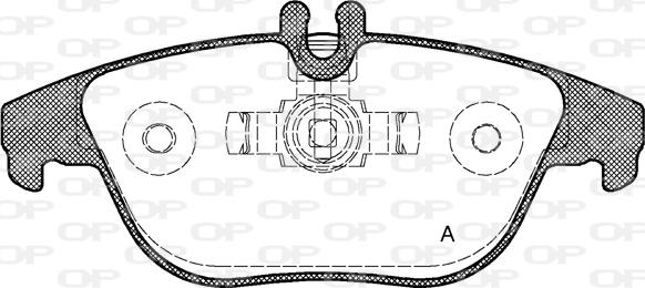 Open Parts BPA1305.00 - Bremžu uzliku kompl., Disku bremzes autodraugiem.lv