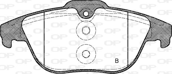 Open Parts BPA1305.20 - Bremžu uzliku kompl., Disku bremzes autodraugiem.lv