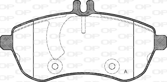 Open Parts BPA1301.00 - Bremžu uzliku kompl., Disku bremzes autodraugiem.lv