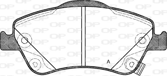 Open Parts BPA1310.02 - Bremžu uzliku kompl., Disku bremzes autodraugiem.lv