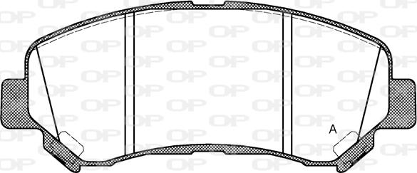 Open Parts BPA1318.00 - Bremžu uzliku kompl., Disku bremzes autodraugiem.lv