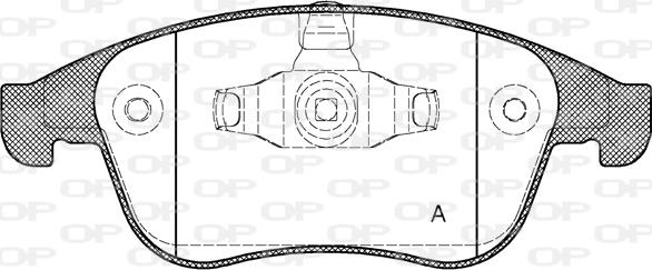 Open Parts BPA1389.00 - Bremžu uzliku kompl., Disku bremzes autodraugiem.lv