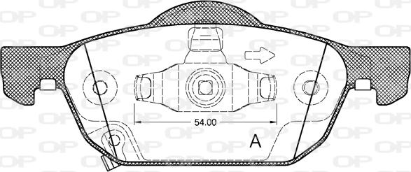 Open Parts BPA1384.02 - Bremžu uzliku kompl., Disku bremzes autodraugiem.lv