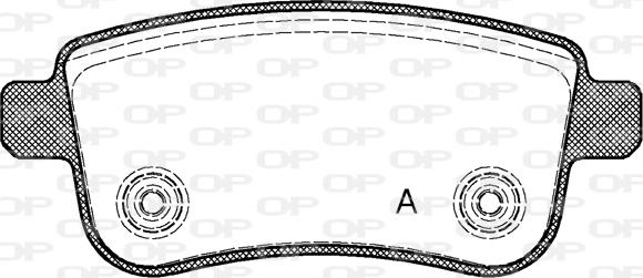 Open Parts BPA1387.00 - Bremžu uzliku kompl., Disku bremzes autodraugiem.lv