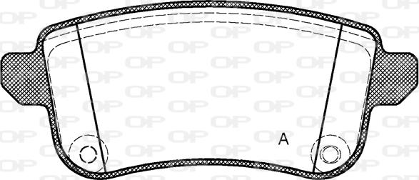 Open Parts BPA1387.10 - Bremžu uzliku kompl., Disku bremzes autodraugiem.lv