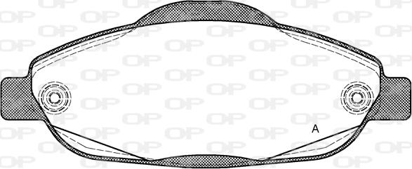 Open Parts BPA1323.00 - Bremžu uzliku kompl., Disku bremzes autodraugiem.lv