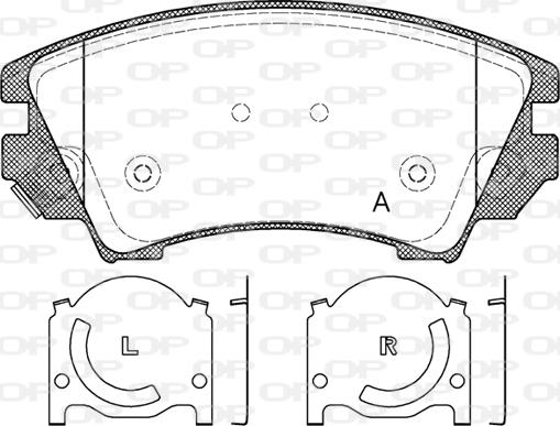Open Parts BPA1375.12 - Bremžu uzliku kompl., Disku bremzes autodraugiem.lv