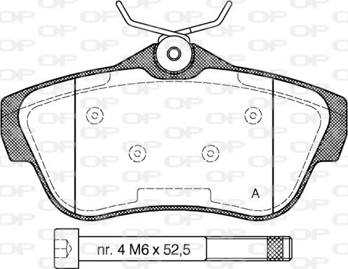 Open Parts BPA1299.00 - Bremžu uzliku kompl., Disku bremzes autodraugiem.lv
