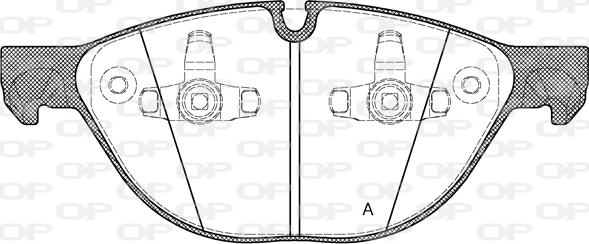 Open Parts BPA1298.00 - Bremžu uzliku kompl., Disku bremzes autodraugiem.lv