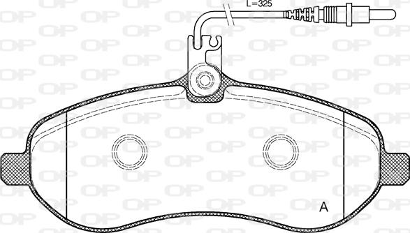 Open Parts BPA1292.01 - Bremžu uzliku kompl., Disku bremzes autodraugiem.lv