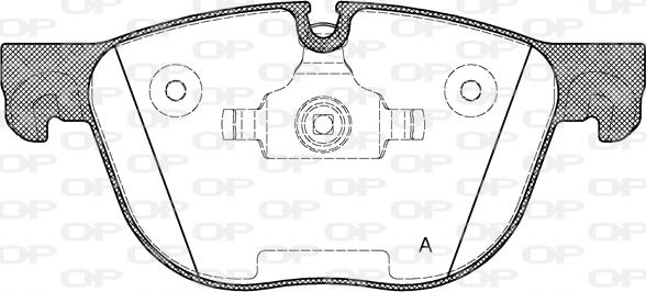 Open Parts BPA1297.00 - Bremžu uzliku kompl., Disku bremzes autodraugiem.lv