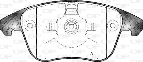 Open Parts BPA1249.00 - Bremžu uzliku kompl., Disku bremzes autodraugiem.lv