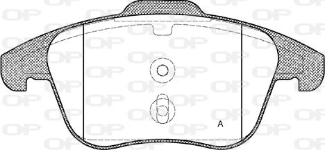 Open Parts BPA1249.30 - Bremžu uzliku kompl., Disku bremzes autodraugiem.lv