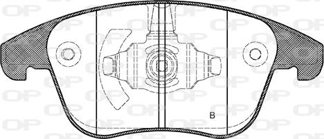 Open Parts BPA1249.22 - Bremžu uzliku kompl., Disku bremzes autodraugiem.lv