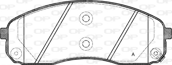 Open Parts BPA1244.02 - Bremžu uzliku kompl., Disku bremzes autodraugiem.lv