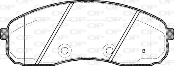 Open Parts BPA1244.02 - Bremžu uzliku kompl., Disku bremzes autodraugiem.lv