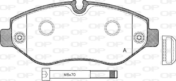Open Parts BPA1245.00 - Bremžu uzliku kompl., Disku bremzes autodraugiem.lv