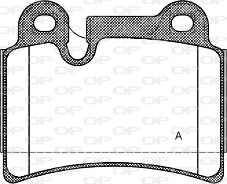 Open Parts BPA1240.00 - Bremžu uzliku kompl., Disku bremzes autodraugiem.lv