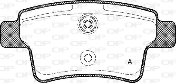 Open Parts BPA1241.00 - Bremžu uzliku kompl., Disku bremzes autodraugiem.lv