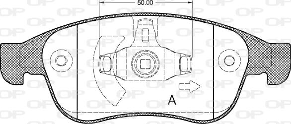 Open Parts BPA1248.10 - Bremžu uzliku kompl., Disku bremzes autodraugiem.lv