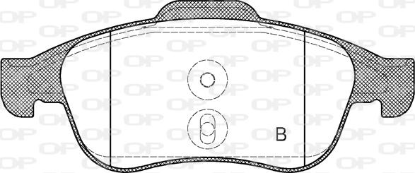 Open Parts BPA1248.10 - Bremžu uzliku kompl., Disku bremzes autodraugiem.lv