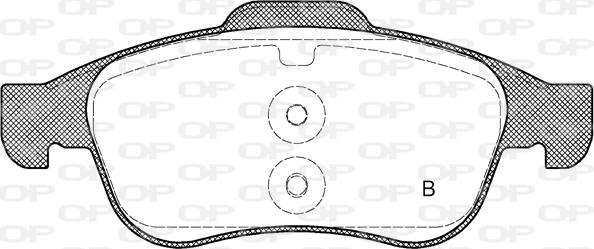 Open Parts BPA1248.12 - Bremžu uzliku kompl., Disku bremzes autodraugiem.lv